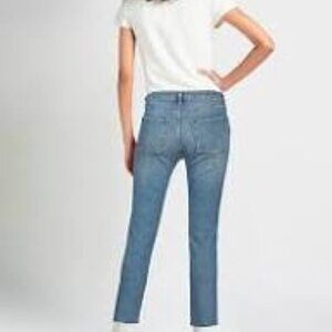 3X1 NYC High Rise Straight 5 Pocket Zip Up Raw Hem Size 26